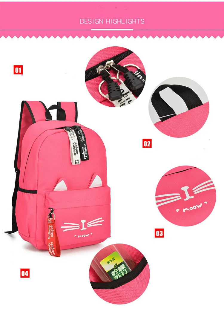 MOOW Stylish Double Shoulder Backpack/ Bag (School Bag/ Class Bag)