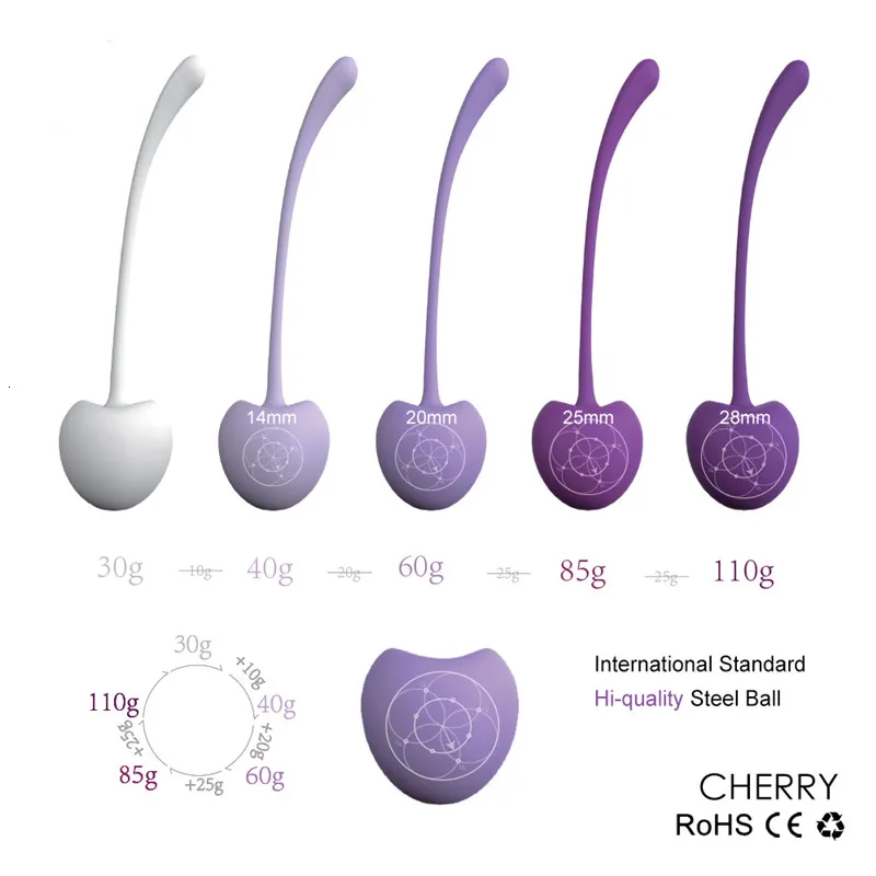 Kegel Balls Set For Pelvic Floor Training 5 Piece Exercise Kit_voghion.com