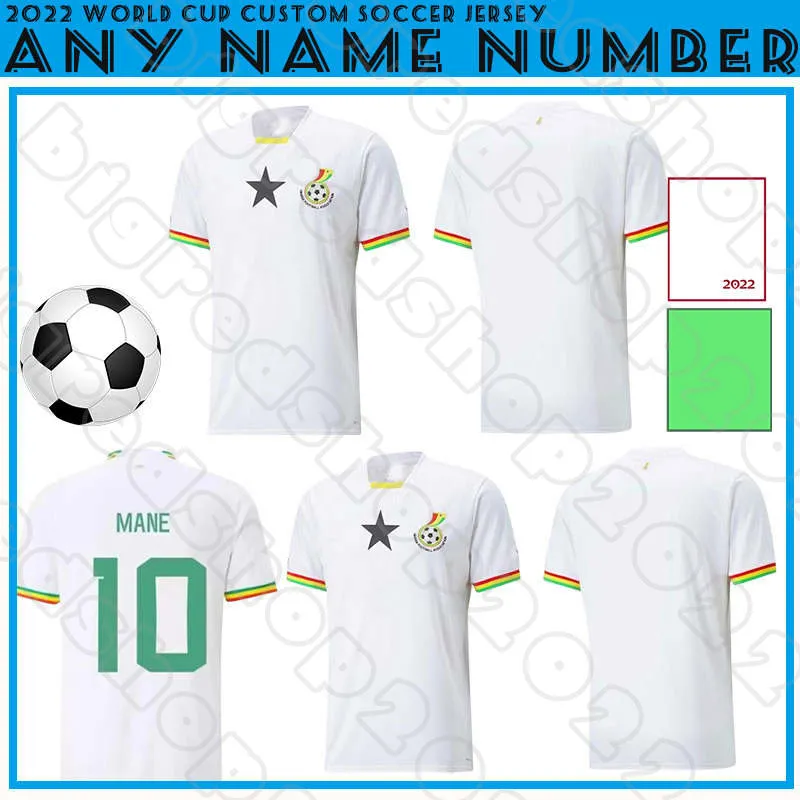 2024 Ghana Soccer Jersey Mens National Football Shirt Home Away White