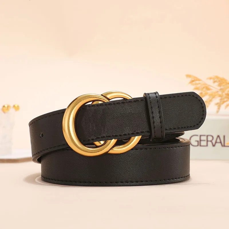 GENTLEMAN, luxury leather belt with bronze buckle belts Leather