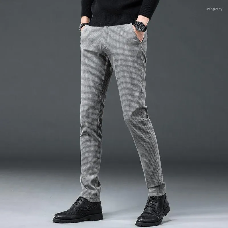 Men's Pants Men's Spring Suit Mens Clothing Summer Black Green Blue Office Party Dress Trousers For Male 2022 Business