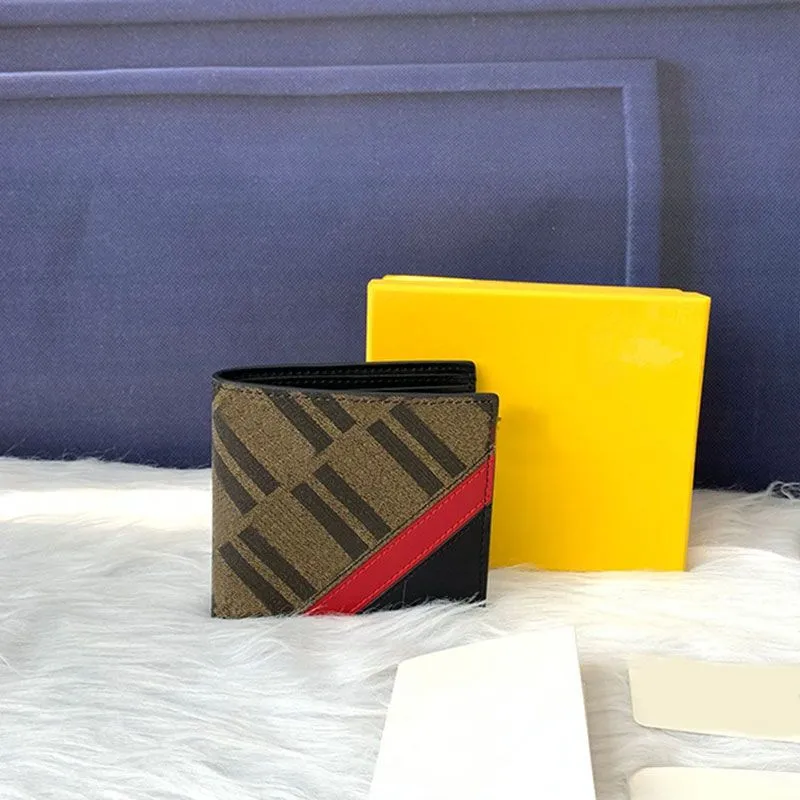 Carteira masculina designer carteiras masculinas titular do cartão couro gunuine bolsa masculina carta impressa com caixa dustbag