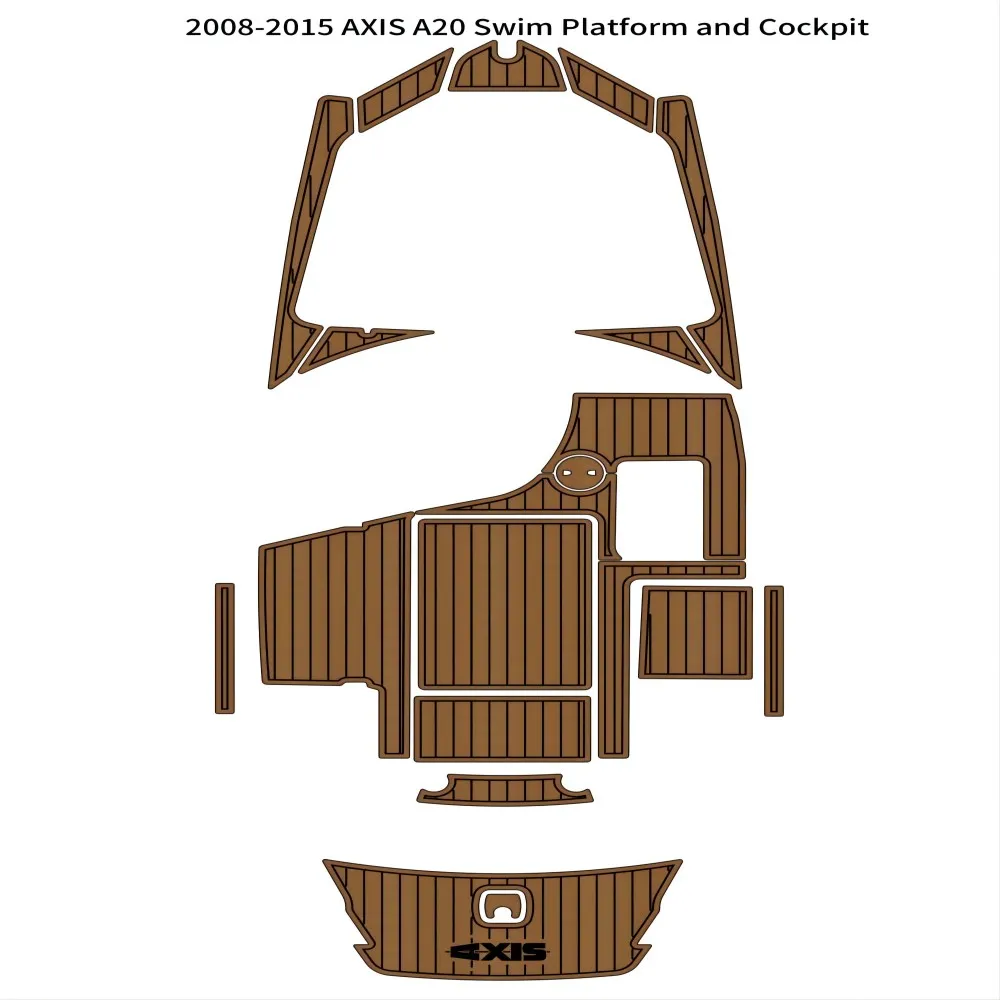 2008-2015 AXIS A20 plate-forme de natation Cockpit Pad bateau EVA mousse teck pont tapis de sol
