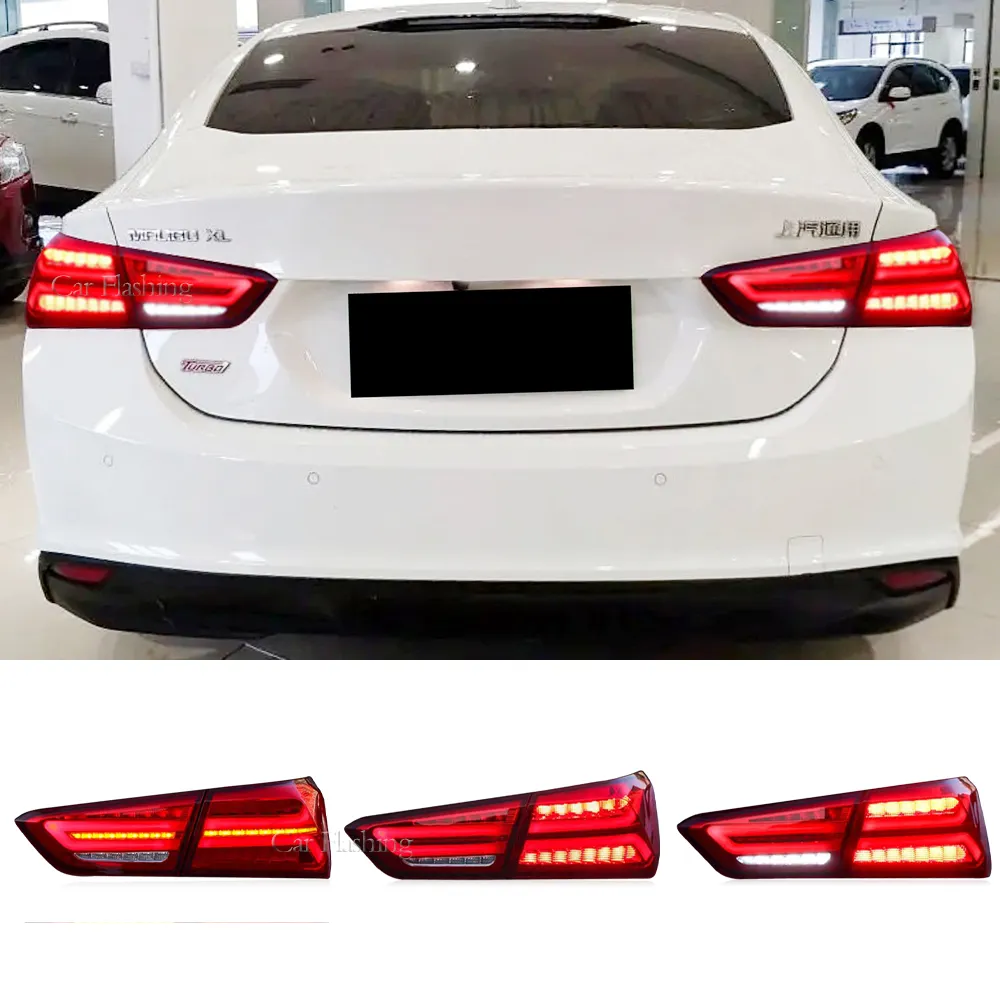 Chevrolet Malibu için Araba Led Layalı Kuyruk Işığı 2017 2018 2018 Arka Koşu Lambası Fren Ters Dinamik Dönüş Sinyali