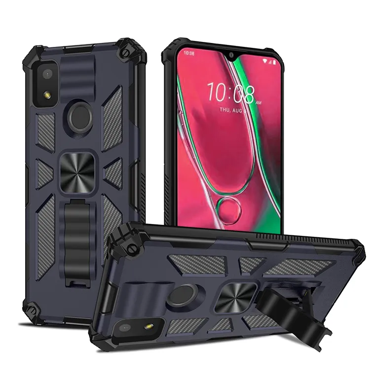 Custodie per telefoni per TCL ION Z OnePlus Nord N300 CARSON Blot Bundle Blk Supporto per auto magnetico con cavalletto per PC Custodia antiurto in TPU