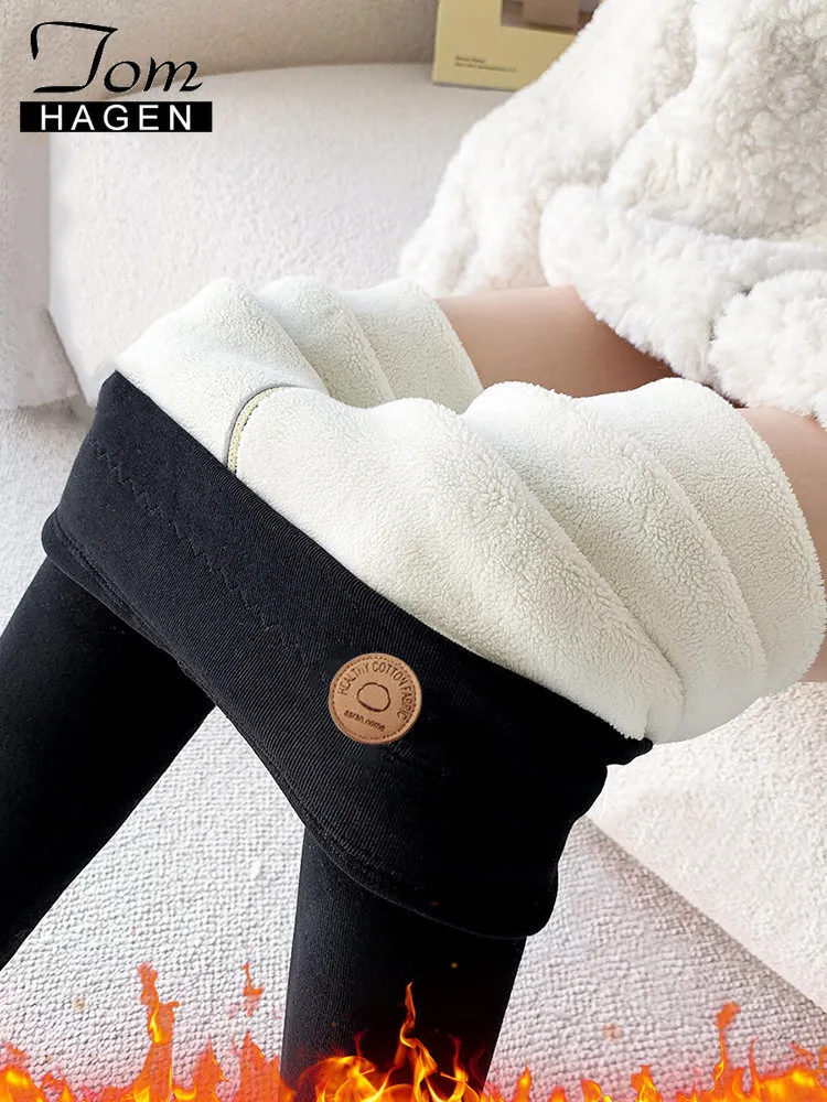 Winter Thermal Velvet Cotton Warm Leggings For Winter With Fleece Pants  Slimming Tights In Black, Beige, And Thick And Warm From Xue04, $26.39