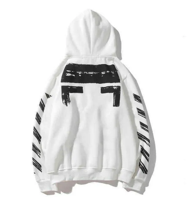 Off white classic stripe hoodie hot sale