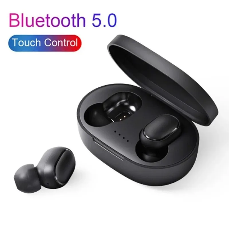 TWS-hörlurar A6S/E6S HIFI Bluetooth Mini In-Ear Earphones med Mic Touch Control Buller Refering Waterproof Stereo Earbuds