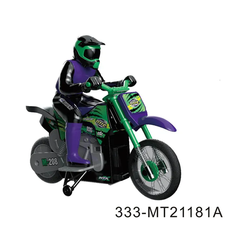 Electric RC Car 2 4G 1 18 Four Way Motorcykel utomhus RC -leksaker med bromsfunktion 221122