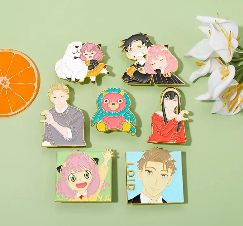 Broches de jóias de desenhos animados séries de personagens de filmes do Japão liga ligo tinta broche de metal para roupas de roupas