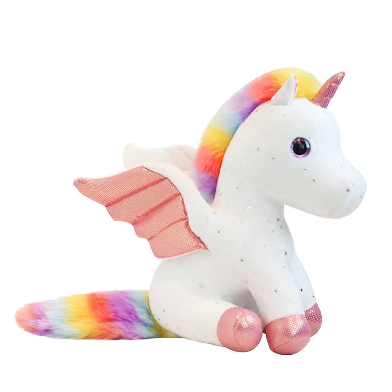 Factory Wholesale 4 Colors 7.9 Inch 22cm Starry Unicorn Plush Toy Doll Children's Gift