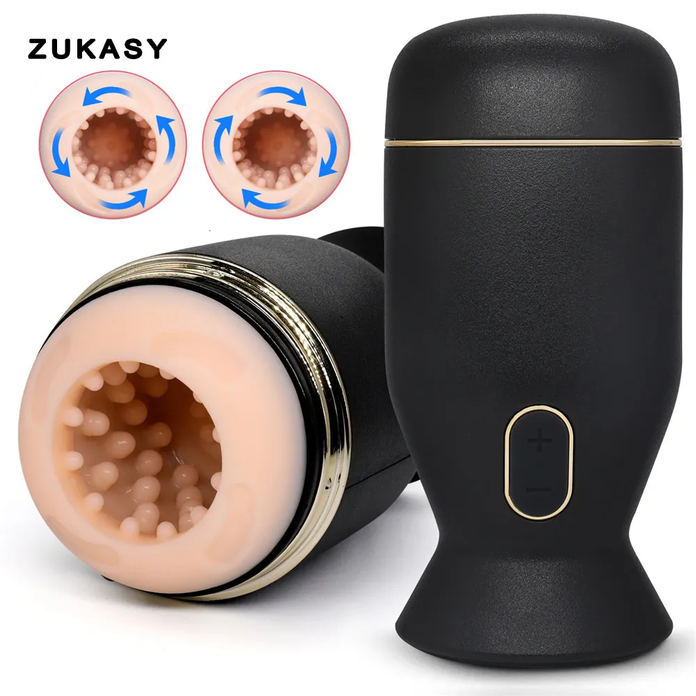 Masturbatore maschile rotante allenamento resistenza toy_voghion.com
