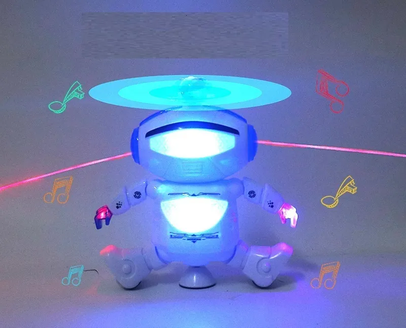 RC Robot 360 Rotante Smart Space Dance Giocattoli elettronici da passeggio con musica leggera Regalo per bambini Astronauta Giocattolo per bambino regalo 221122