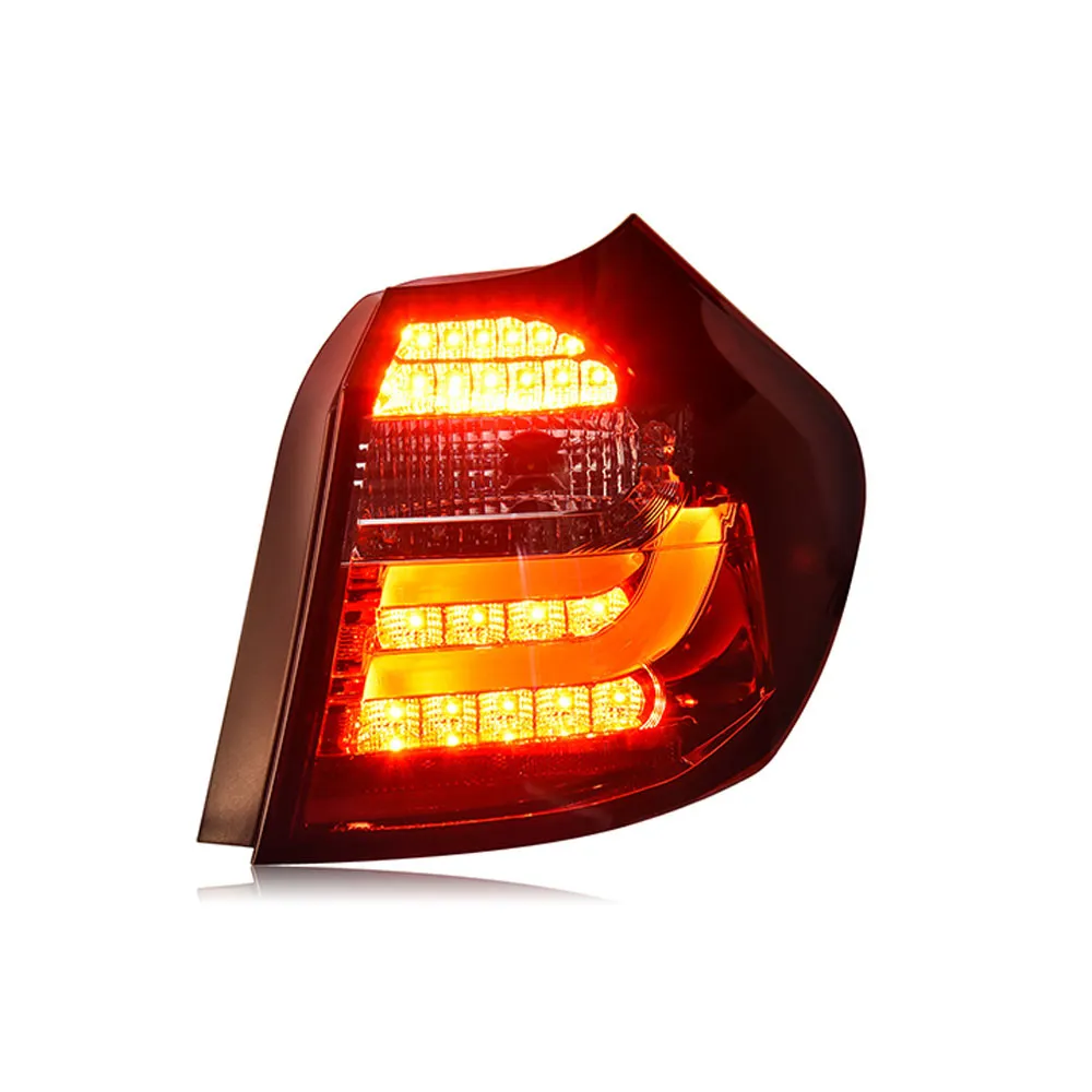 BMW E81 E87 LED 2003-2010 Dynamic Streamer Turn Signal Fog Brake 주차 주차 후면 램프 테일 라이트 용 자동차 미등 액세서리