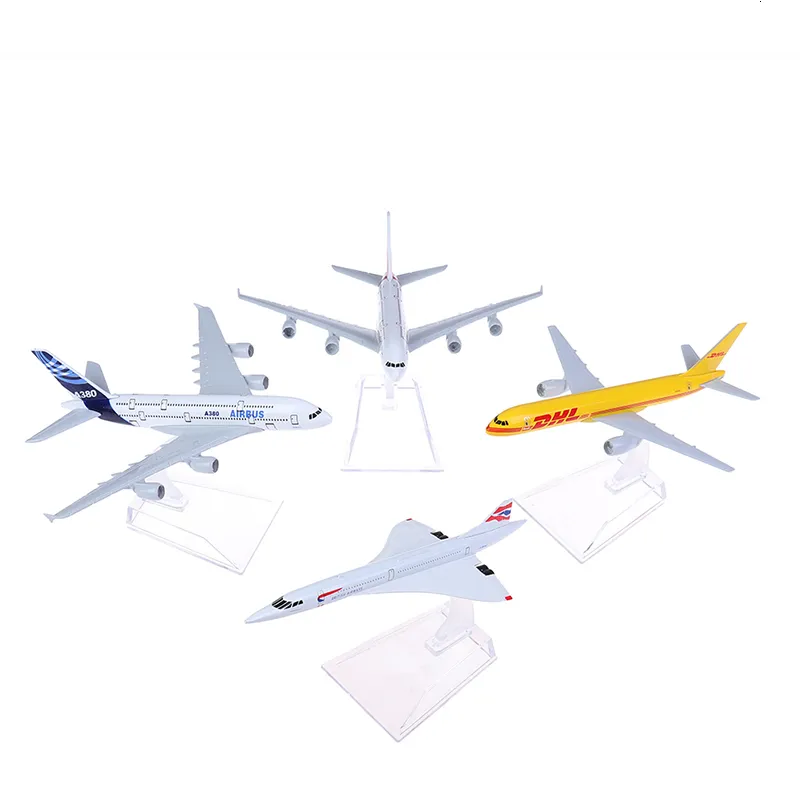 1pc Four Styles Concorde Plane Model Airplane Diecast Aircraft Aeroplane Toys Gifts