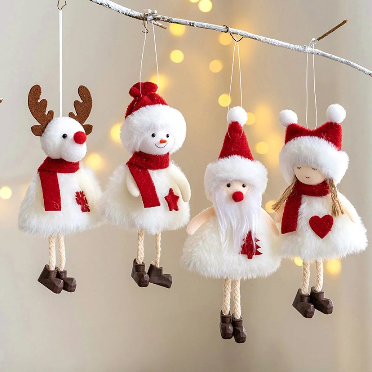 Noel Süslemeleri Angel Bebek Süsleri Ev Çelenk Ağacı Dekor Navidad Xmas Yıl 2023 221121