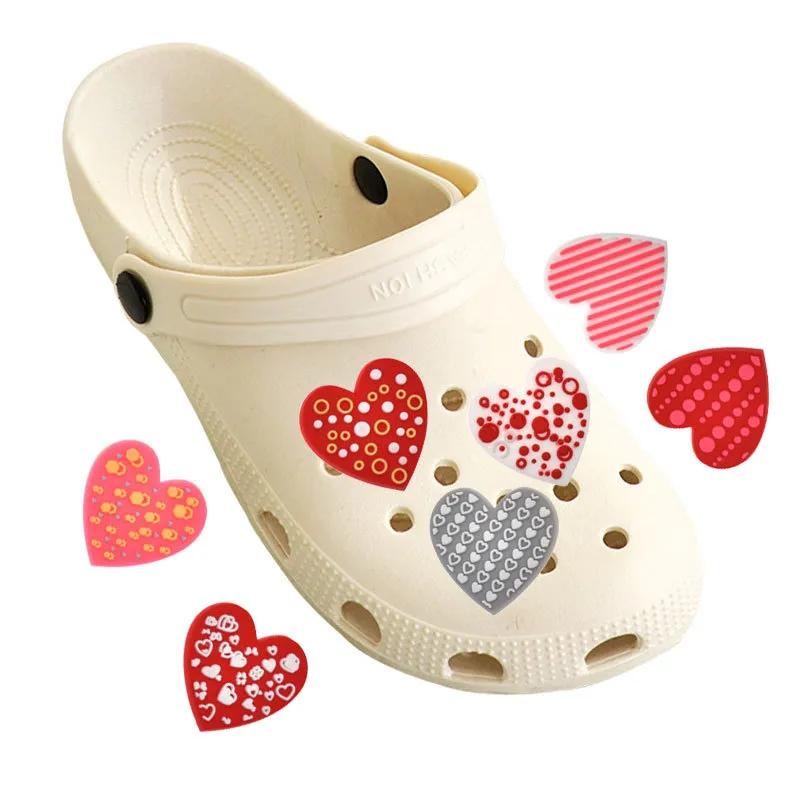 Valentines Day Love Croc Charms Heart Jibitz Shoe Decoration