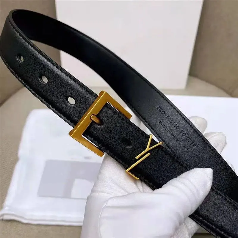 Dames Designer Belts Fashion Echt lederen S Ladies Taillband Cintura Cintura Ceinture Mens Thin Gold Sier Buckle Belt 3cm 2211223d