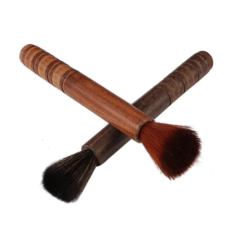 Brush de limpeza de estilo chinês Acessórios de chá de sândalo de sândalo Limpeza Tool TEA Brush Tea Brush LX5284