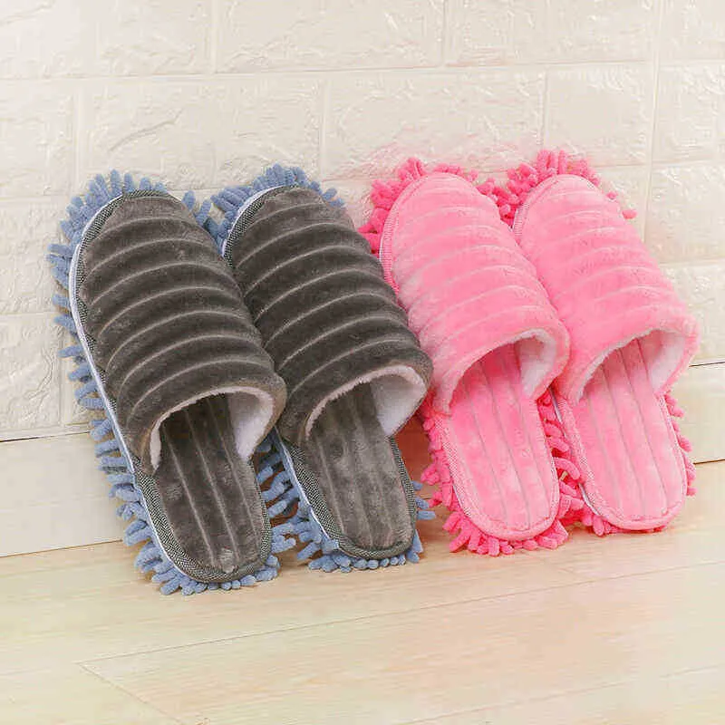 Mop Slippers Socks Shoes Quick Polishing Home Indoor J220716 Lazy Floor Foot Multifunctional Floor Fabric Cleaning Fabric 1 Pair Of