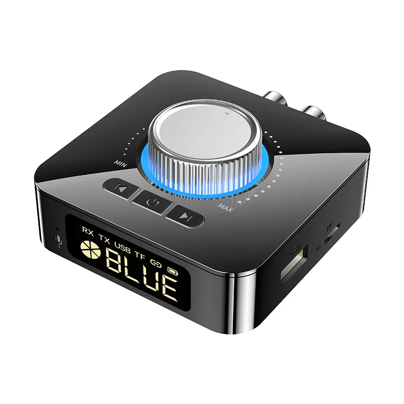 Adattatore Audio Bluetooth 5.0 2 In 1: Trasmettitore E Ricevitore Con Display LED - 5