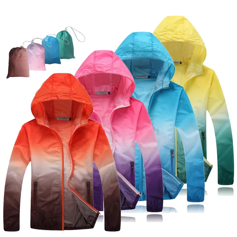 Herenjacks unisex zomer lichtgewicht zonbescherming anti-uv snel droge sport windbreaker rennen fietsende zonnebrandcrème winddicht 221122