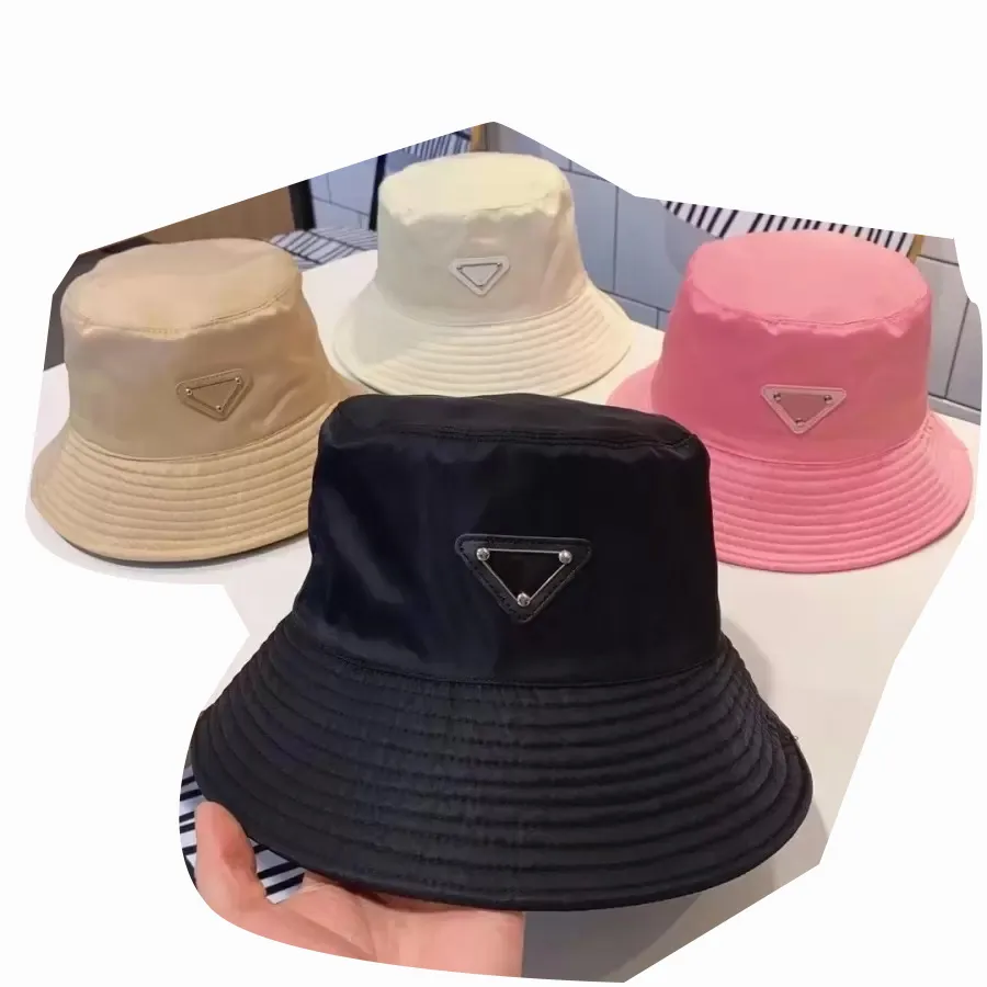 diseñador Pescador sombrero para el sol carta de color sólido sombrero de cubo temperamento casual cien tomar un par de gorras de viaje Gorra de moda de jardín sombreros de cubo de lujo