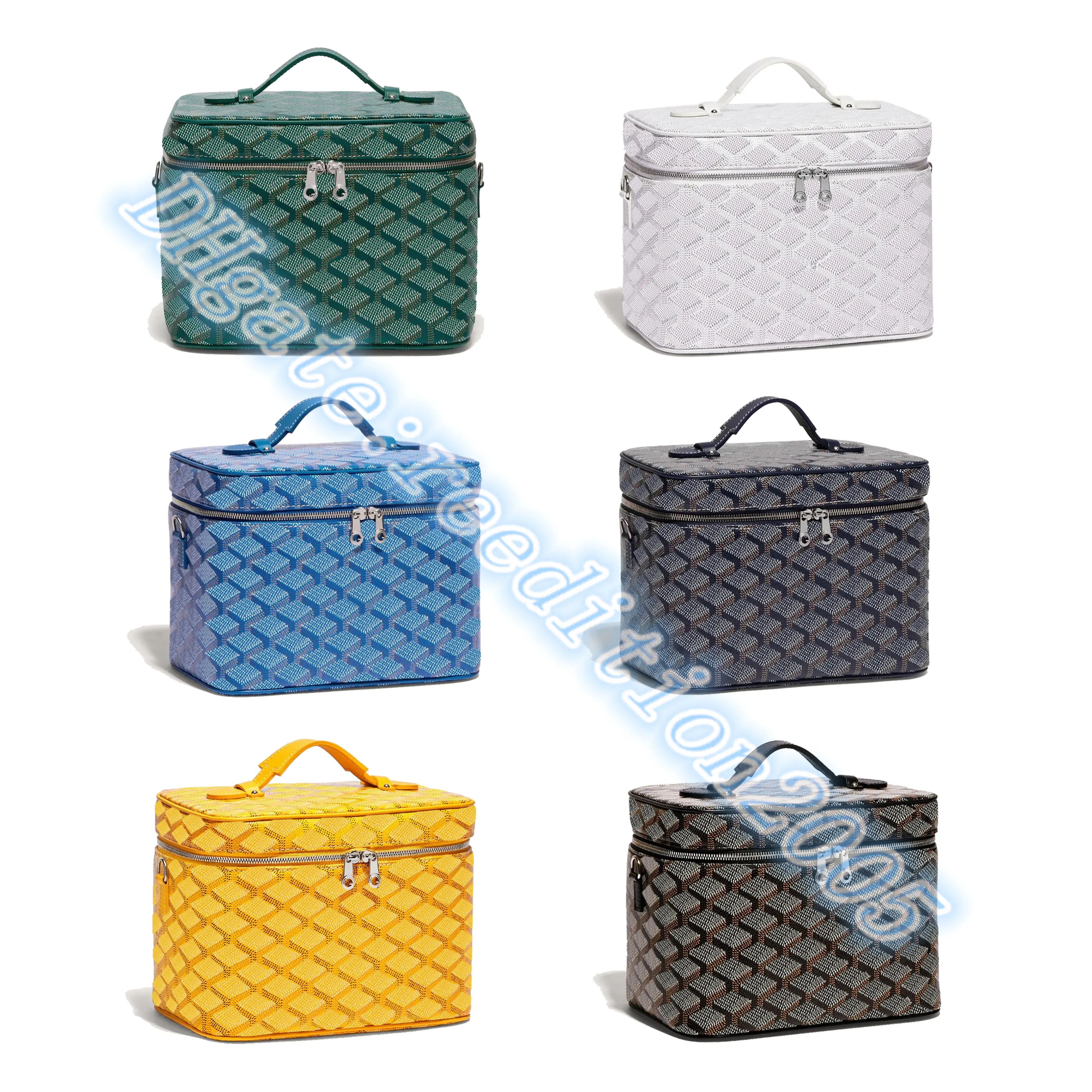 Luxurys Designers Vanity Case Cosmetic Tote Bag Men Musete Flap toalettetri Cross Body toalettartikel Slingväska Kvinnor äkta läderkedja handväska Koppling sminkväskor