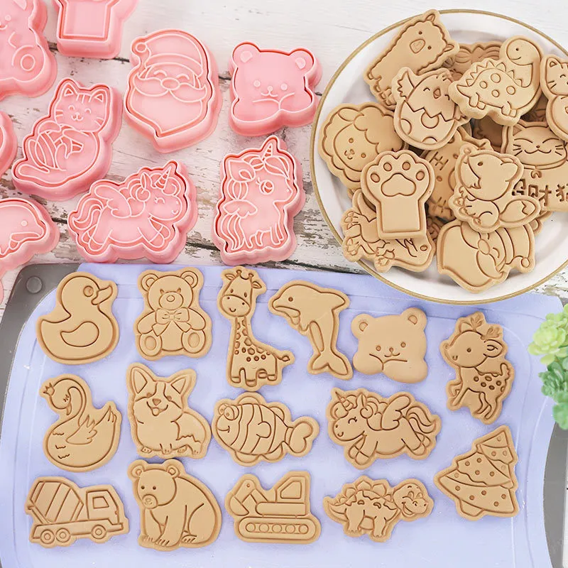 Emporte pièce Animaux, 8pcs Moule Biscuit Set, Animaux Emporte Piece Biscuit  Enfants, 3D Emporté Pièce Patisserie en Plastique, Cookie Cutter, Moule à  Cookie pour Biscuits : : Cuisine et Maison