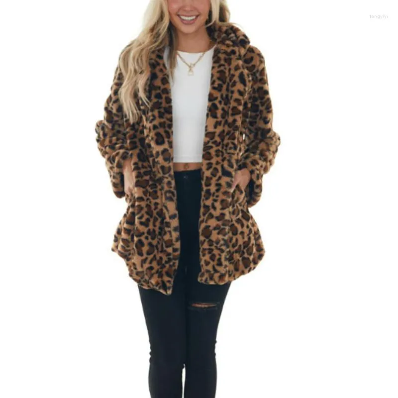 Giacca inverno per pellicce da donna Giacca a medio lunghezza Donne Temperamento di moda imitazione parka cappotto sciolto peluche capro con cappotti autunnali