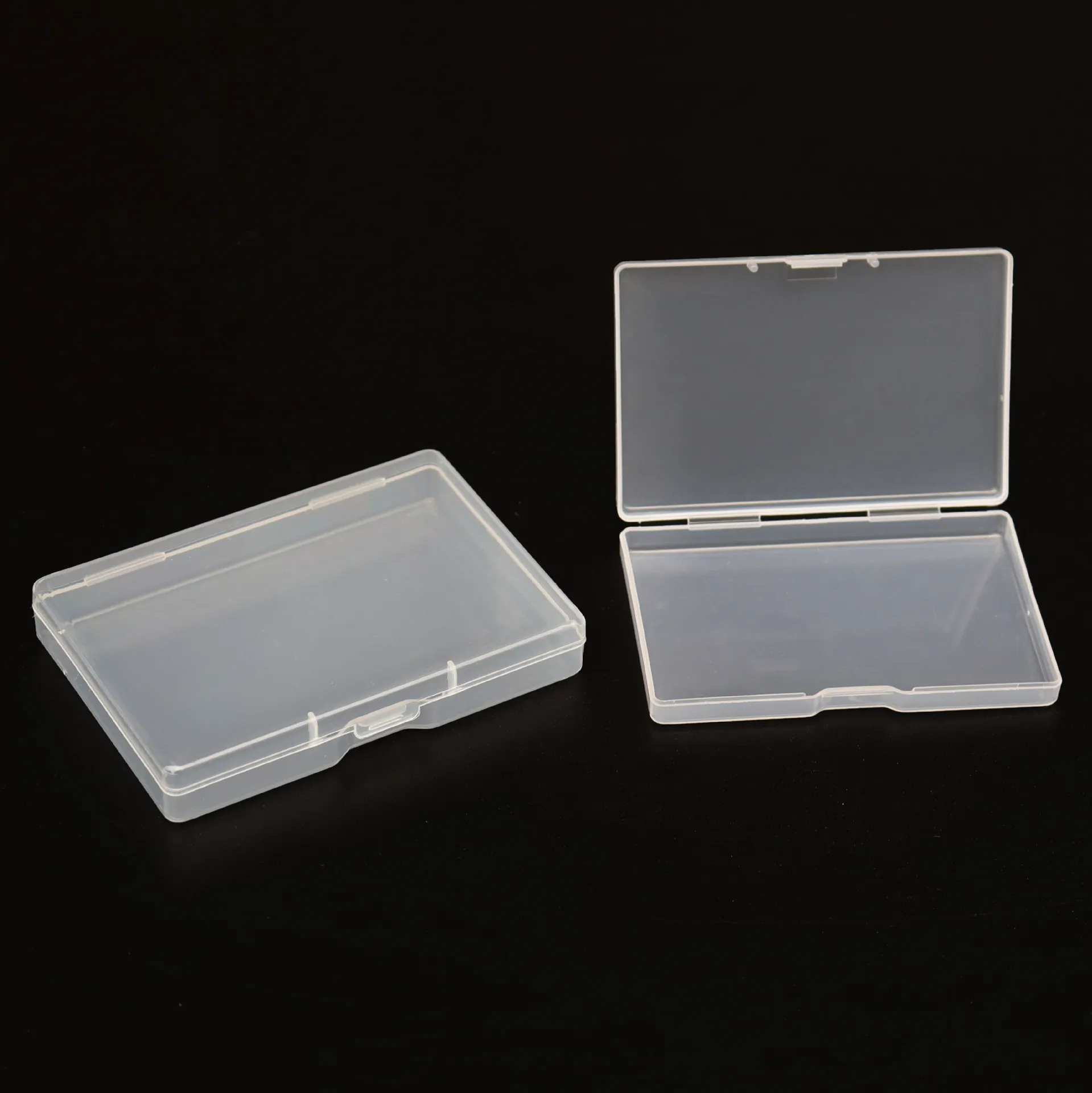 Plastic Clear Transparent Storage Box Collection Container Organizer for Earrings Rings Beads