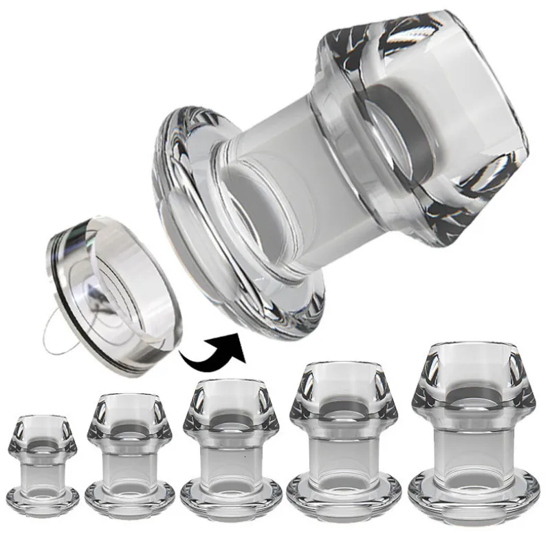 Anal Hollow Plug With Stopper And Enema Function For Dilation_voghion.com