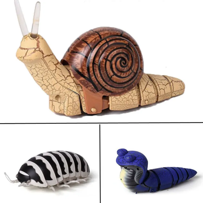 Electric RC Animals Infrared Remote Control Insects Snail Worm Trick Terrifying Mischief Toys Funny Novelty Gift Kids 221122