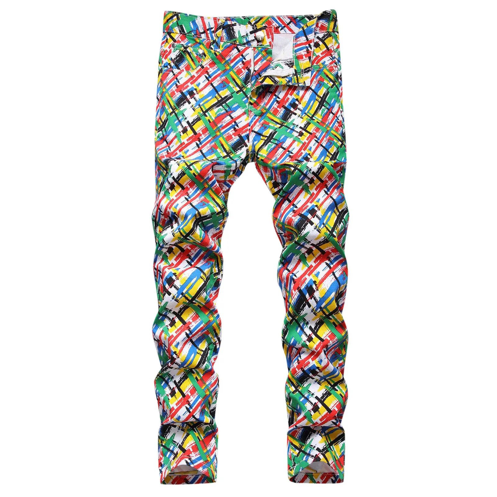 Kvinnors jeans 569 Löst rak manlig avslappnad mitt i midjan tätt jeans byxa Multicolour Print dragkedja Fly Pocket Pencil Pant Trousers Boy 12 221122