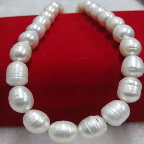 Bijoux de mode 18 "11-13 mm Collier de perle Akoya blanc authentique