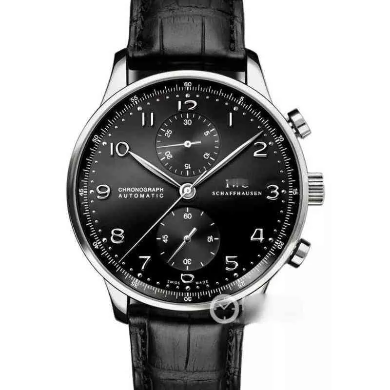 iwc watch pilot Designer Luxus Luxus Herren mechanische Uhr portugiesische Herren Timing-Funktion wasserdicht Freizeit Business Mode auf Zeit Schweizer es