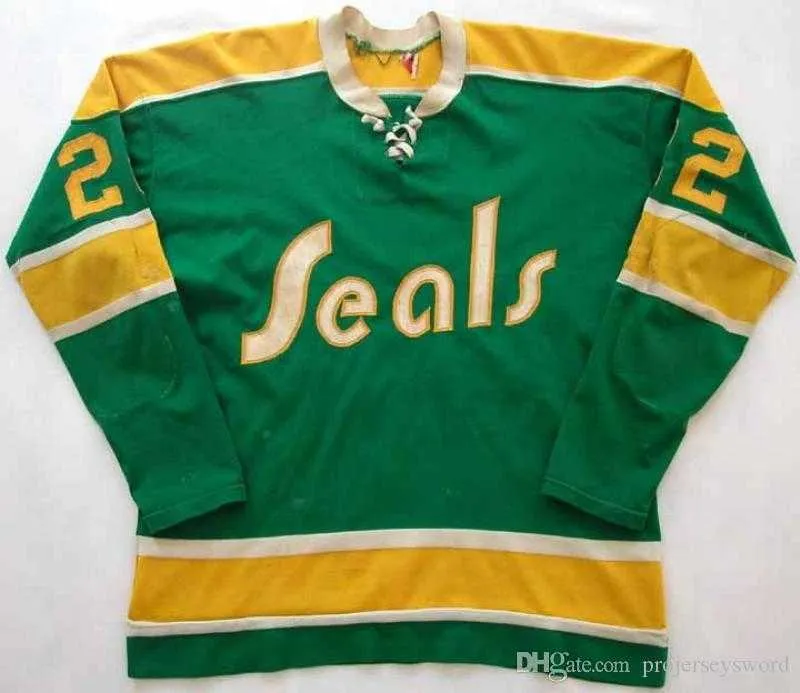 California Golden Seals Jersey Blank 27 Gilles Meloche 22 Joey Johnston 7 Reggie Leach 8 Walt Mckechnie Jerseys Any Name and Any Number