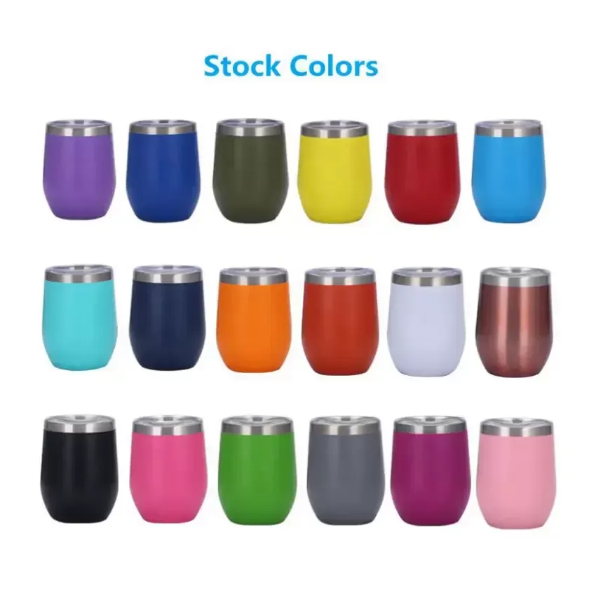 Stainless Steel Vacuum Insulated Wine Tumblers In Bulk Mug With Lid