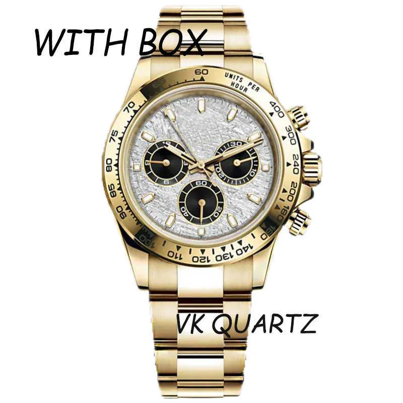 HOT CAKE montre de luxe Reloj mecánico automático para relojes para hombre Relojes de pulsera de cuarzo VK impermeables súper luminosos de acero inoxidable completo