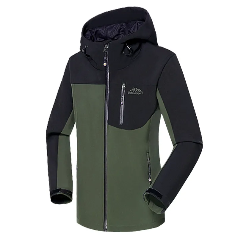 Herenjacks man winter waterdichte outdoor visserij wandelen camping klimmende wandelen skiën ski -mannen oversized fleece softshell jas 221122