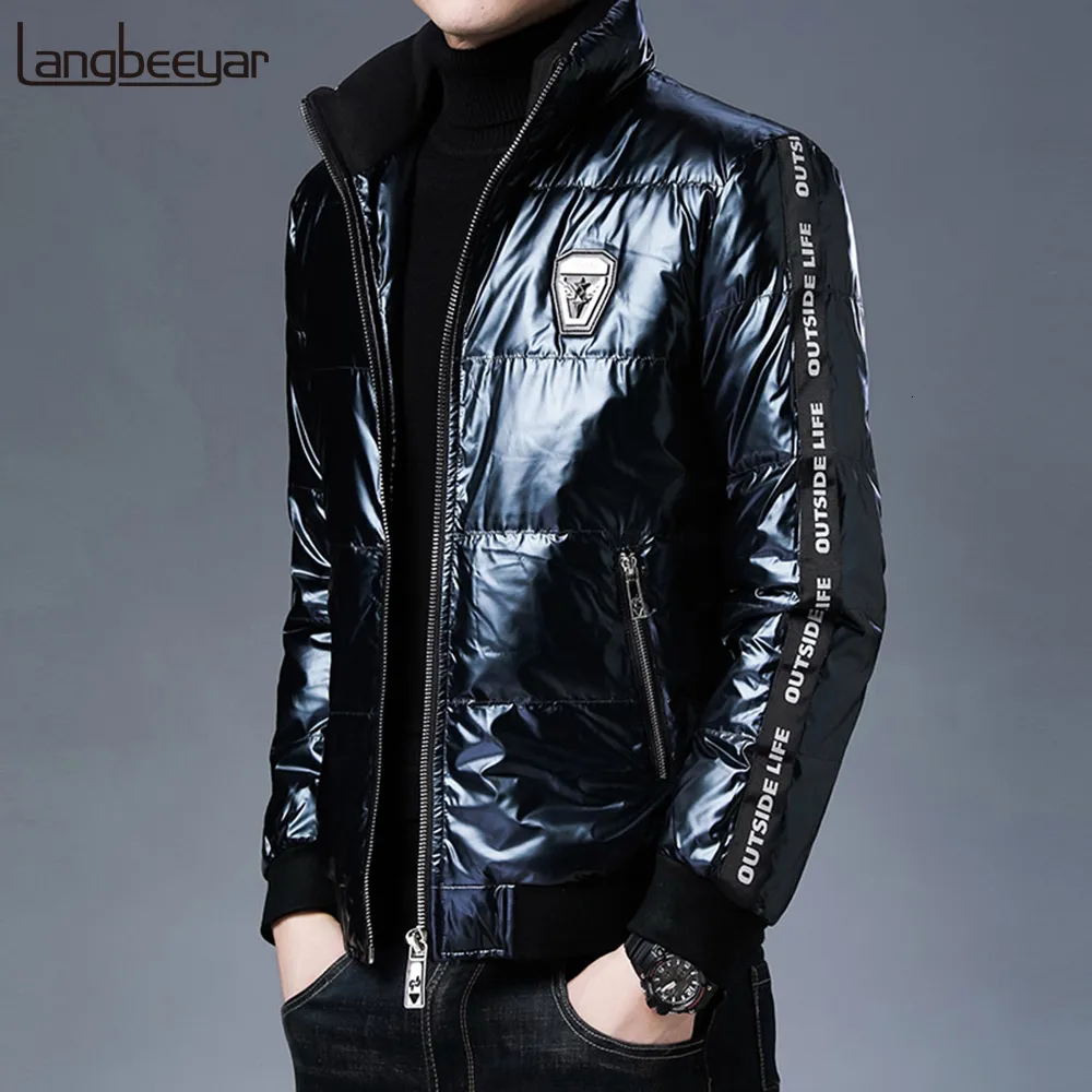 Мужской пакет в парке Top Grade Designer Brand Casual Fashion Shiny Bubble Jacket Winter Breaker Streetwear Coats Одежда 221122