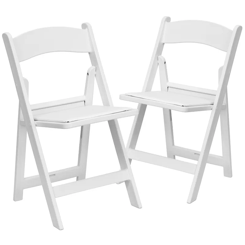 Wedding Event Party Chairs White Black Resin Rockers Stackable Folding