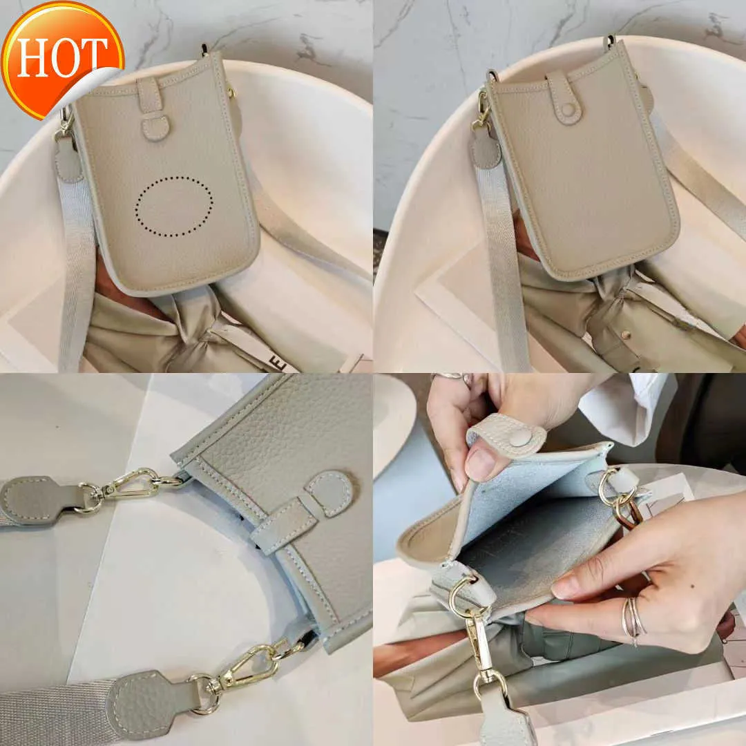 Women's Luxury Designer One-shoulder Handbag Mini Textured Leather Mobile Phone Bag New Fashion Multi-functional Mini Shoulder Bag Factory Direct Sales