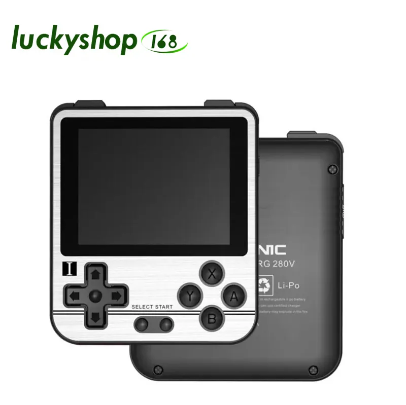 ANBERNIC RG280V Portable Game Players Open Source 2.8 inch IPS Mini Handheld Games Console 128G 10000 PS FC Retro Gaming Player Machine Box Kids Children Gifts