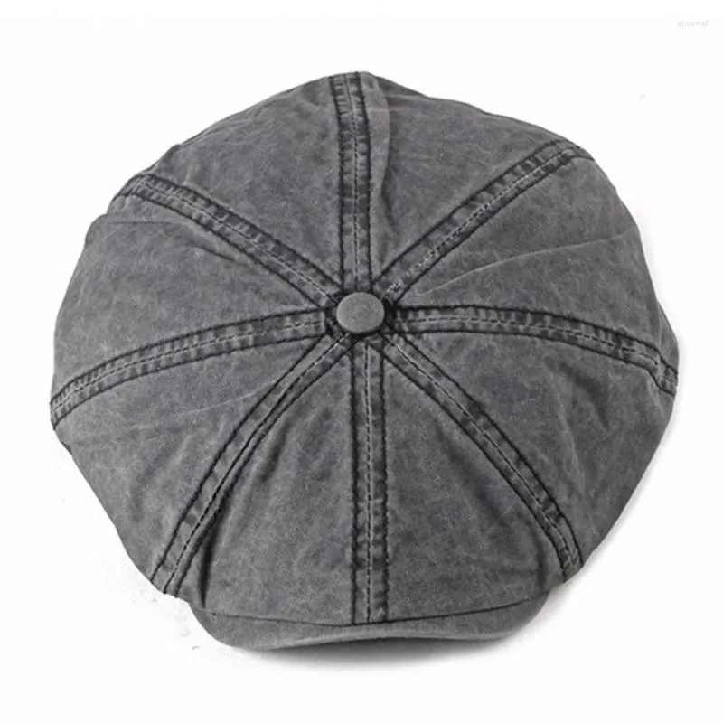 Berretti Berretto cool stile britannico Cappello da pittore primavera estate Peaky ottagonale