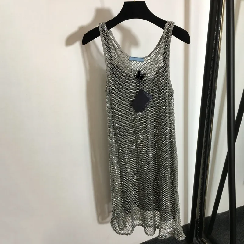 mesh vest dress Summer Women Clothing Lace Mesh Vest Top Hip Knitwear Beach Maxi Dress Luxlife Brands