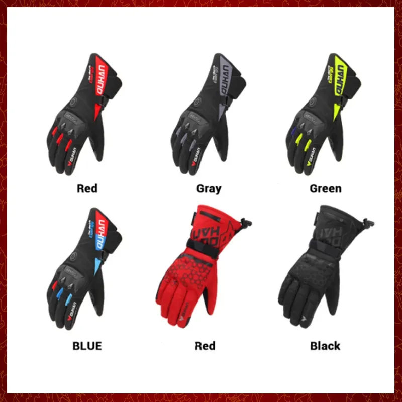 ST503 Waterproof Motorcycle Heated Gloves USB Electric Motocross Heating Gloves Windproof Heated Gloves Winter Moto Protection