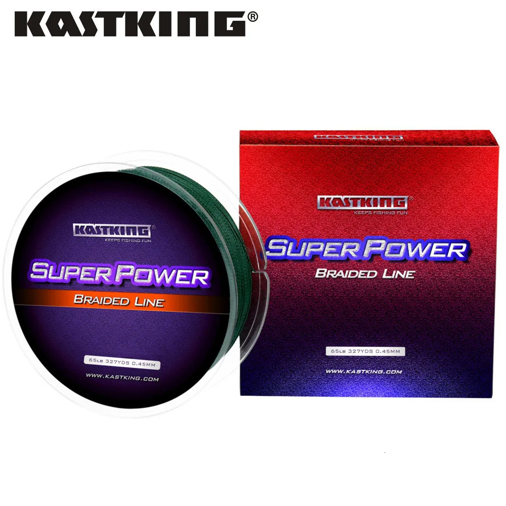 Linha de trança KASTKING 300m 4 fios Freshwatersaltwater ED Fishing 6-80lb 5 Cores Multilamento para CARP 221122