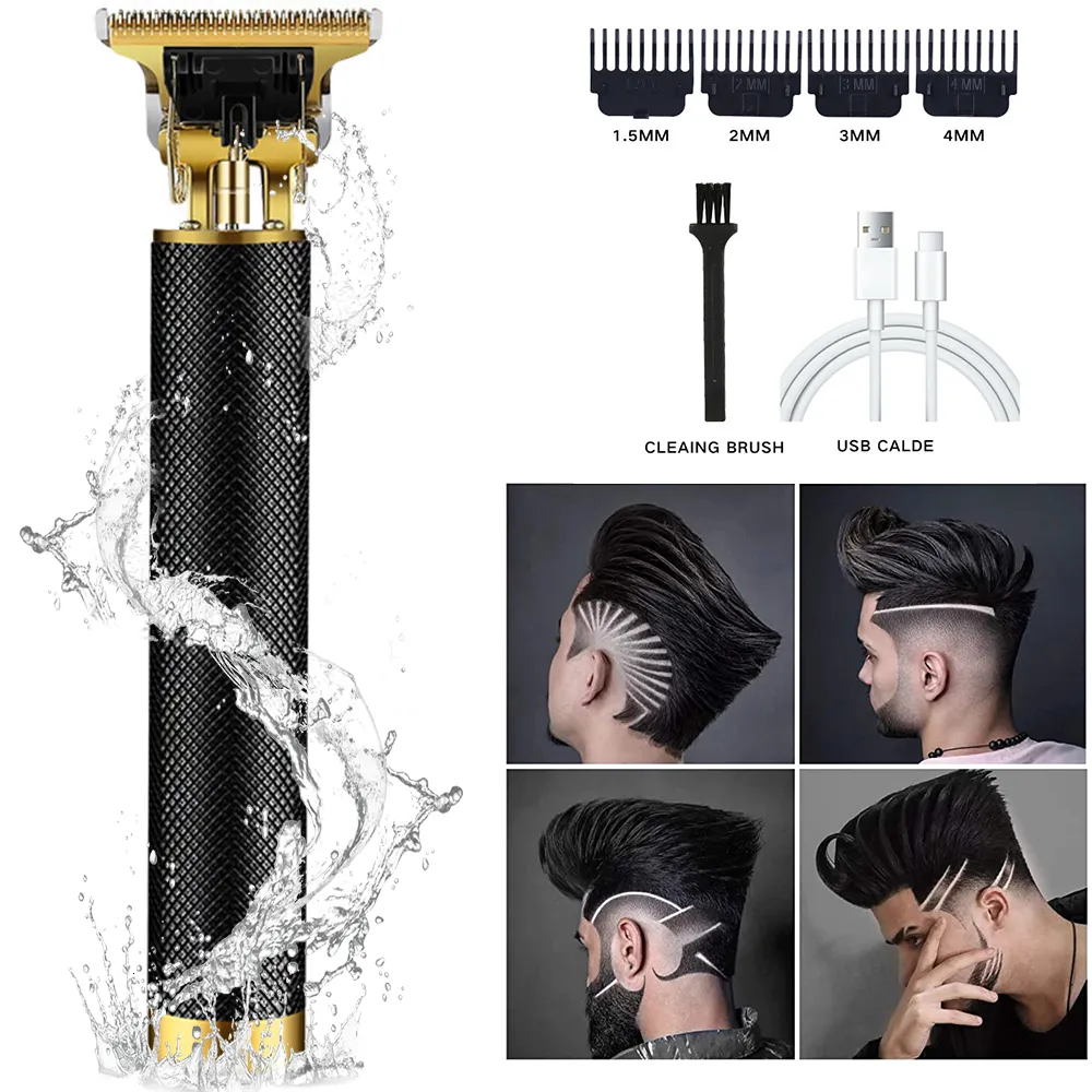 Tondeuse À Cheveux Sans Fil Électrique Tondeuse Rasoir Professionnel Barbe Barber 0mm Hommes Machine De Découpe Pour Coupe Style 221122