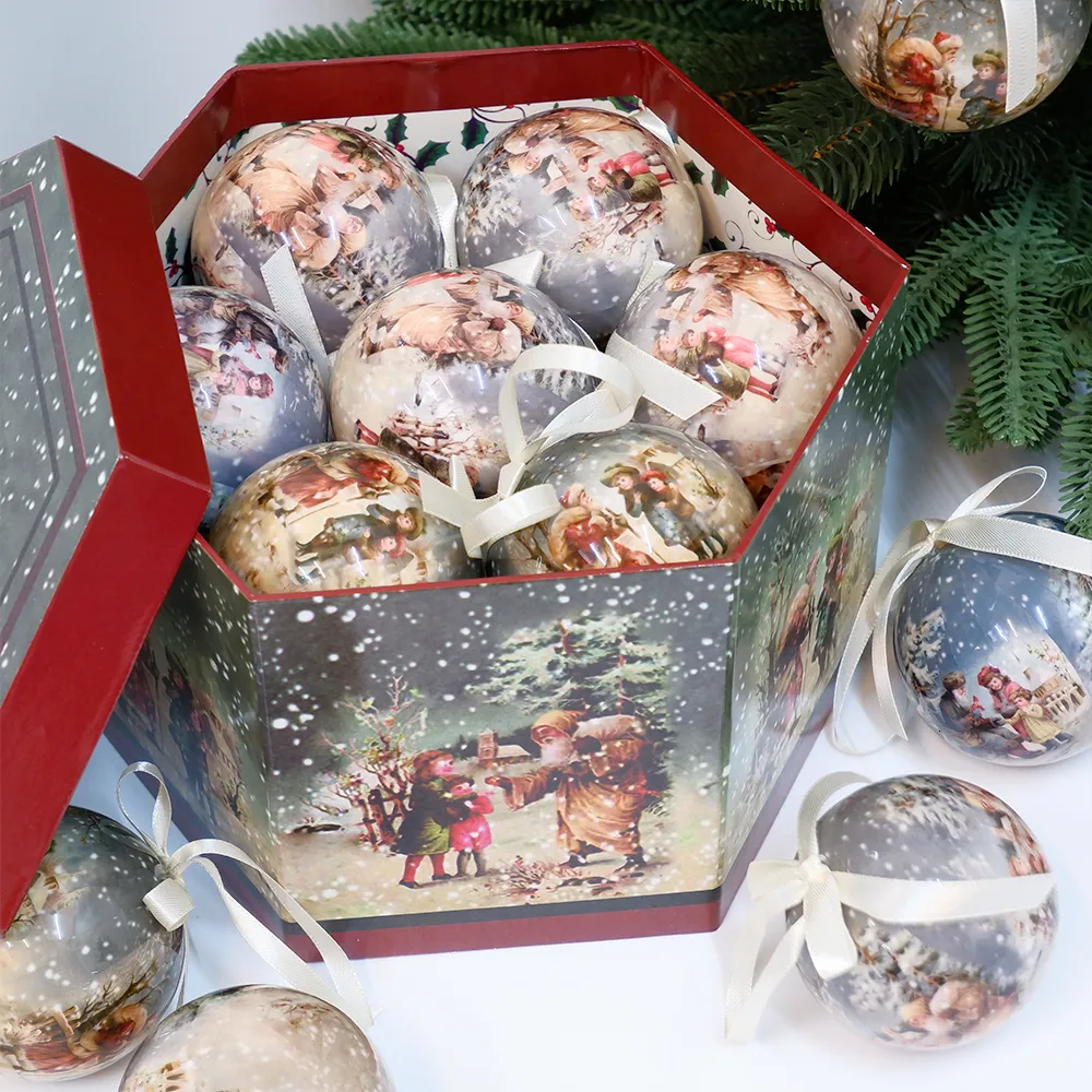 Juldekorationer 14st 75 cm trädbollar hängande ornament hängande bollplast hem semester navidad år dekor gåva 221123